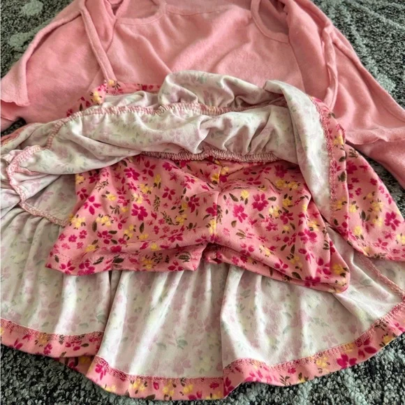 btween Pink Floral Kids Matching Set - Picture 3 of 4
